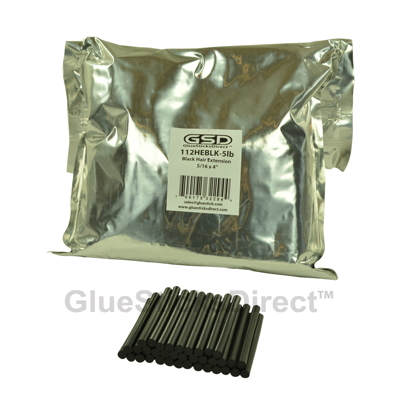 GlueSticksDirect Black Colored Glue Sticks 7/16 X 4 5 lbs -  GlueSticksDirect