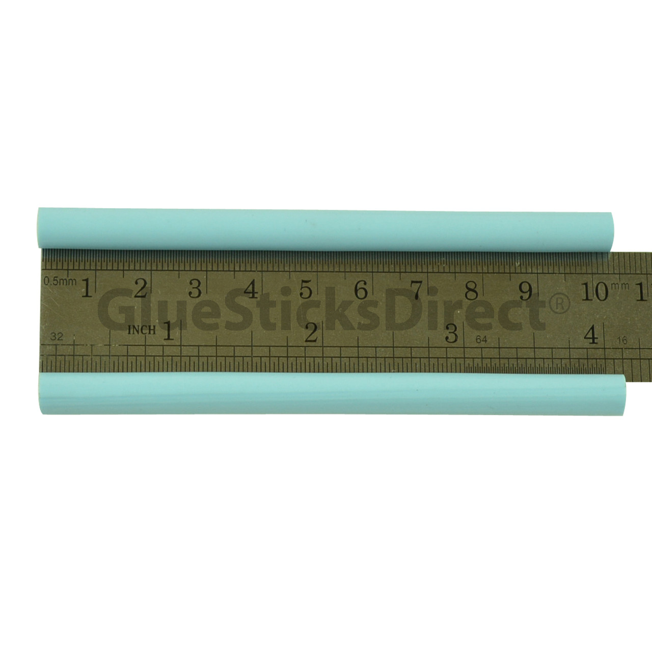 GlueSticksDirect Baby Blue Faux Wax Colored Glue Sticks Mini X 4" 24 Sticks