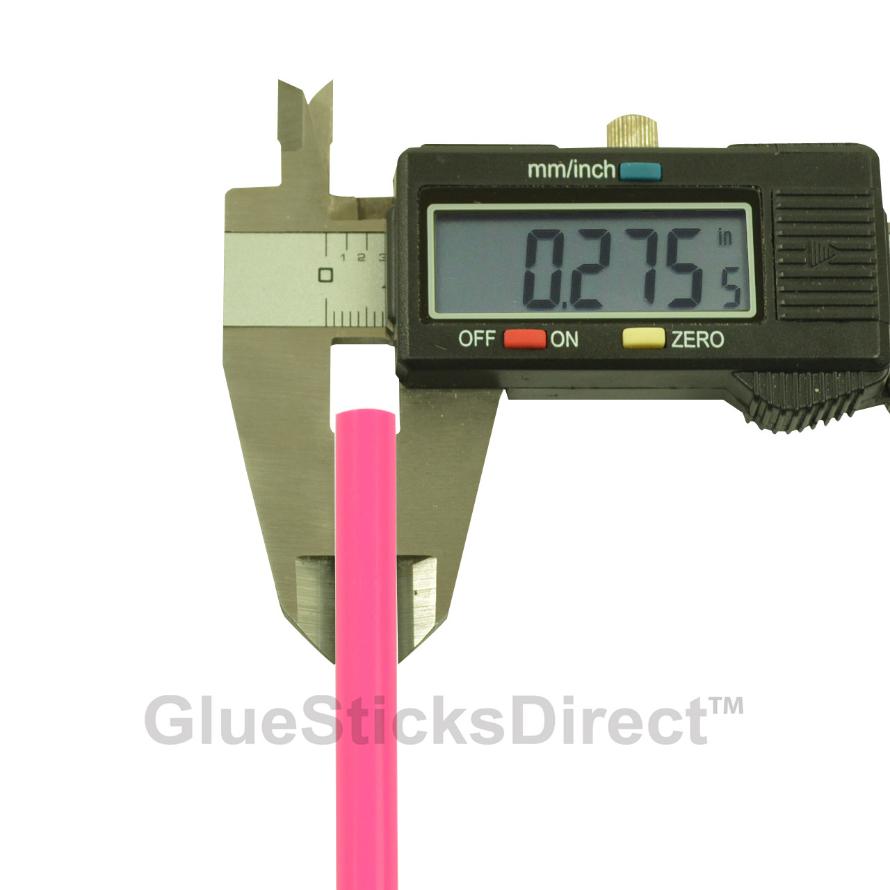 GlueSticksDirect Neon Pink Colored Glue Sticks Mini X 4" 24 Sticks