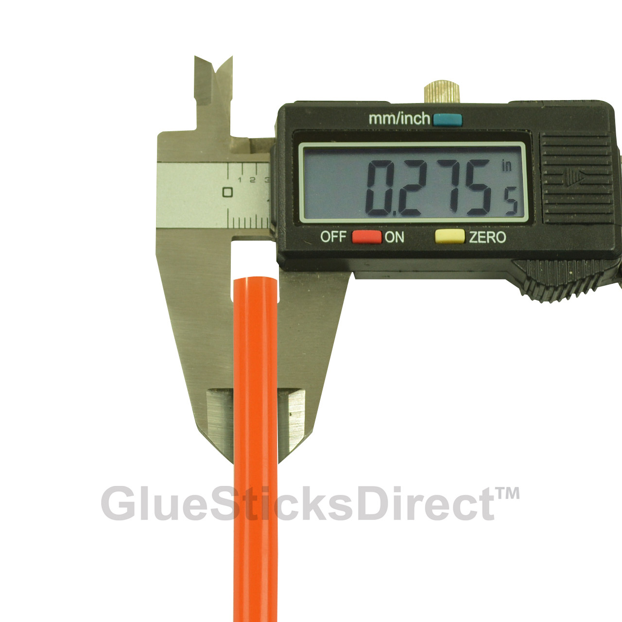 GlueSticksDirect Translucent Orange Colored Glue Sticks mini X 4" 5 lbs