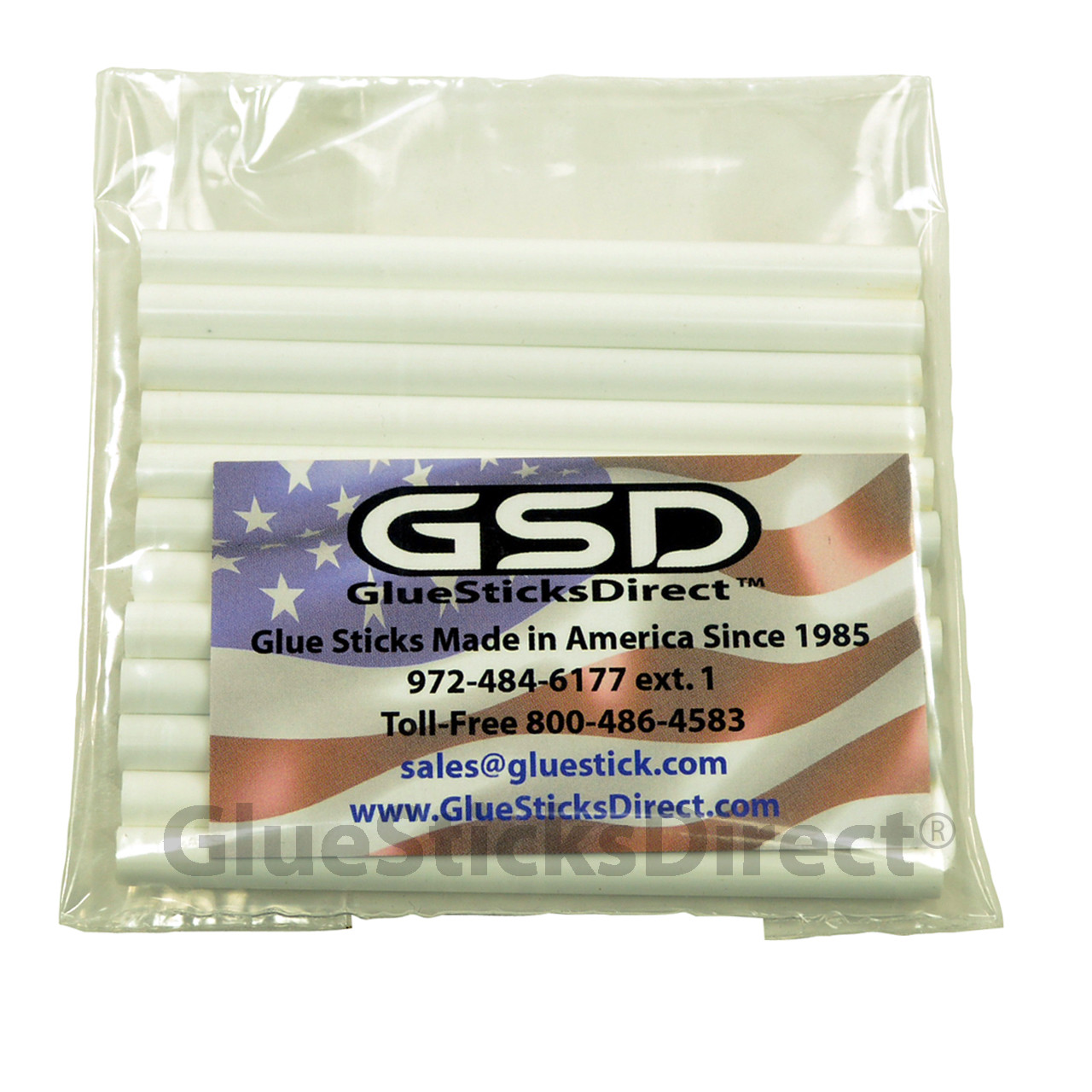 GlueSticksDirect White Colored Glue Sticks Mini X 4" 24 Sticks