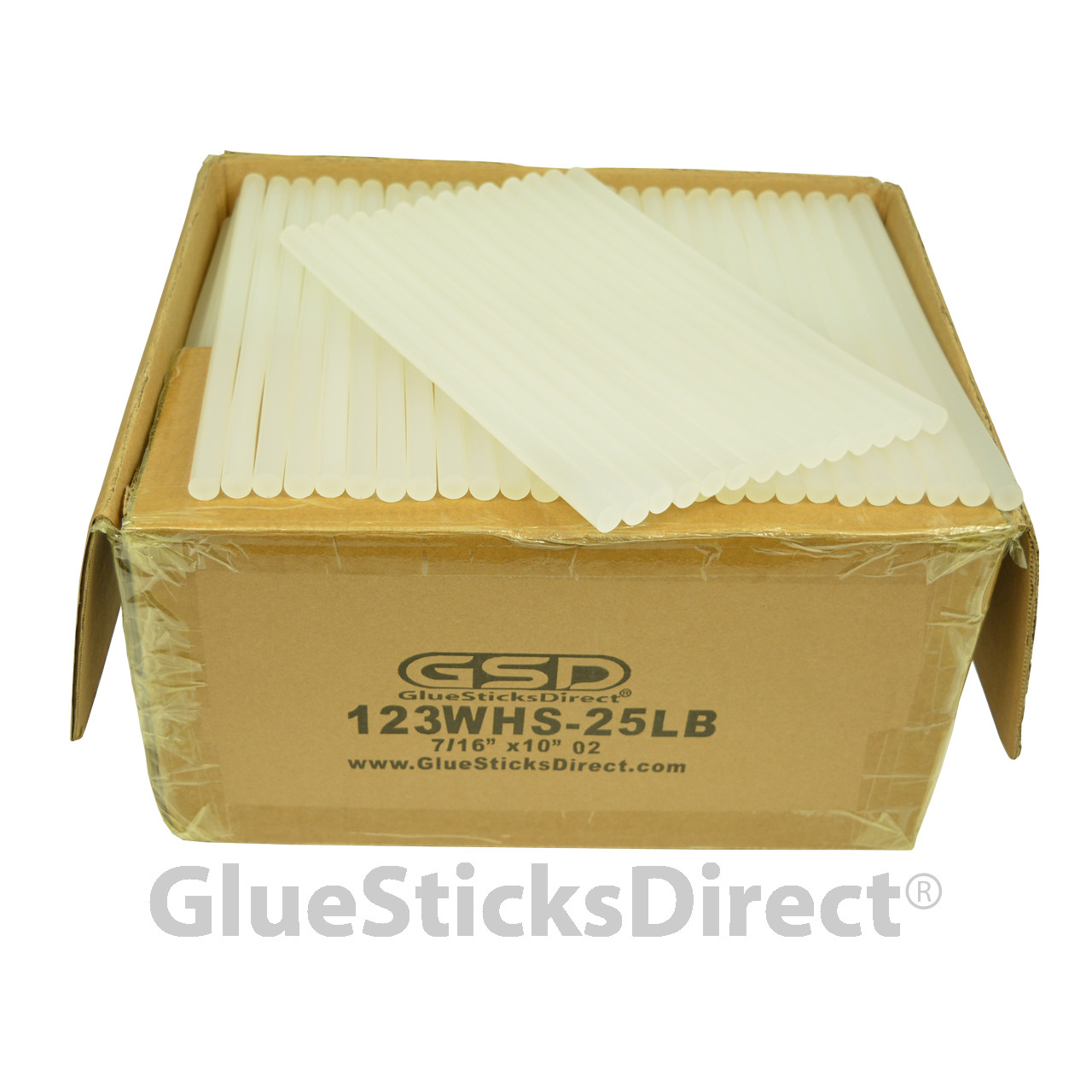 GlueSticksDirect Wholesale™ Hot Melt Glue Sticks 7/16 X 10 25 lbs Bulk