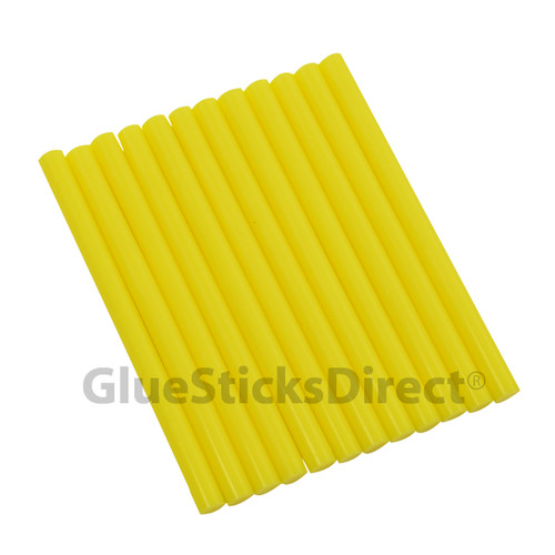 GlueSticksDirect Yellow Colored Glue Sticks mini X 4" 24 Sticks