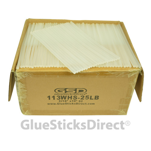 GlueSticksDirect Wholesale® Hot n Cool Melt Glue Sticks Mini X 10" 25 lbs