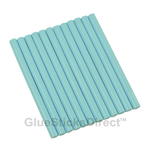 GlueSticksDirect Baby Blue Colored Glue Sticks Mini X 4" 5 lbs