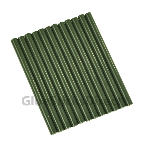 GlueStickDirect Army Green Colored Glue Sticks Mini X 4" 24 Sticks