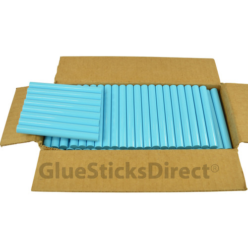 GlueSticksDirect Turquoise Colored Glue Sticks 7/16" X 4" 5 lbs