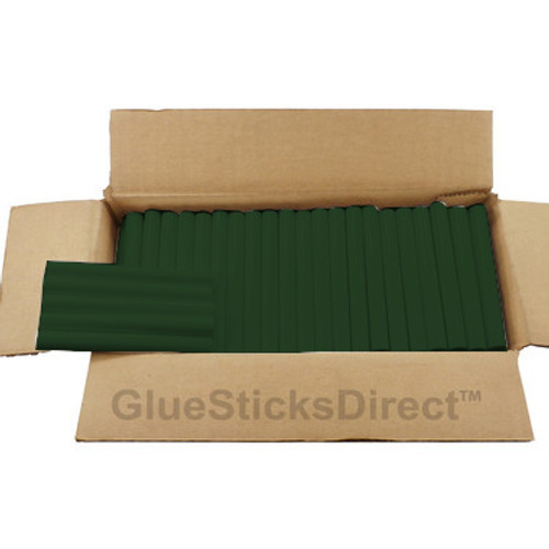 GlueSticksDirect  Forest Green Colored Glue Sticks 7/16" X 4" 5 lbs