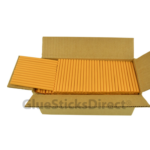 GlueSticksDirect Golden Rod Colored Glue Sticks 5/16" X 4" 5 lbs