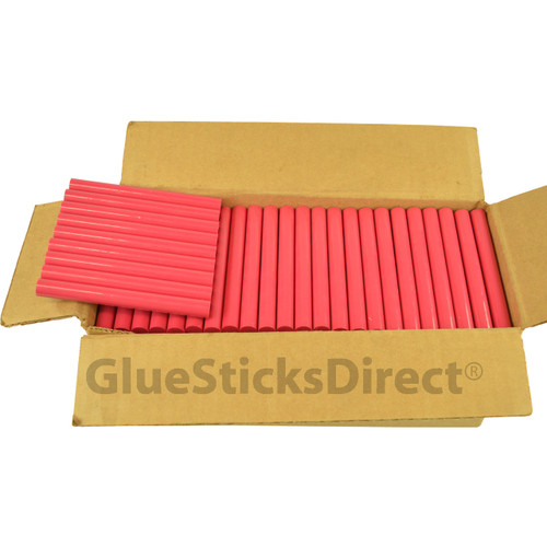 GlueSticksDirect Rubine Red Colored Glue Sticks 7/16" X 4" 5 lbs