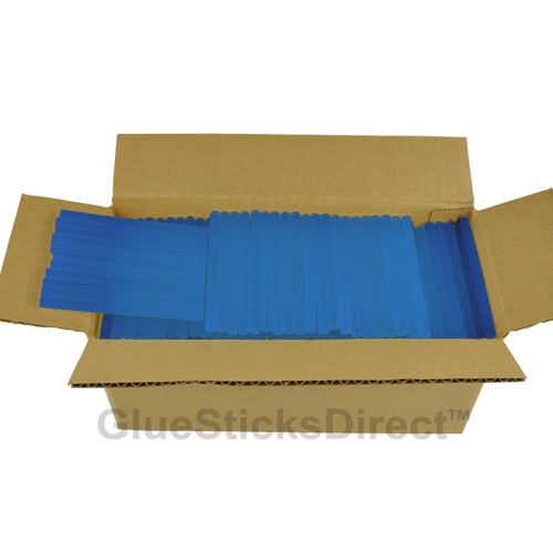 GlueSticksDirect Translucent Blue Colored Glue Sticks mini X 4" 5 lbs