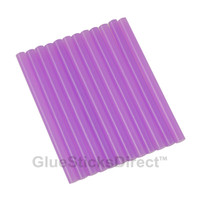 GlueSticksDirect Translucent Purple Colored Glue Sticks Mini X 4" 24 Sticks