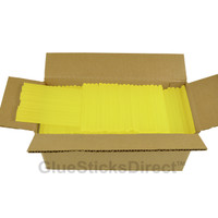 GlueSticksDirect Translucent Yellow Colored Glue Sticks mini X 4" 5 lbs