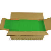 GlueSticksDirect  Translucent Green Colored Glue Sticks mini X 4” 5 lbs