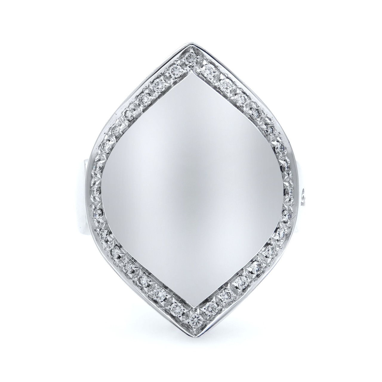 Salvini Diamond Cocktail Ladies Ring 18k White Gold Cttw Size