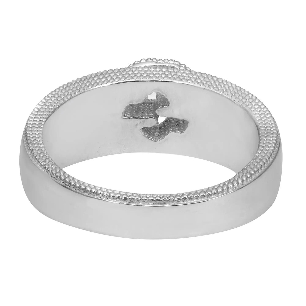 GUCCI silverring 20号 Gucci Interlocking Double G Band Ring 925 Sterling Silver