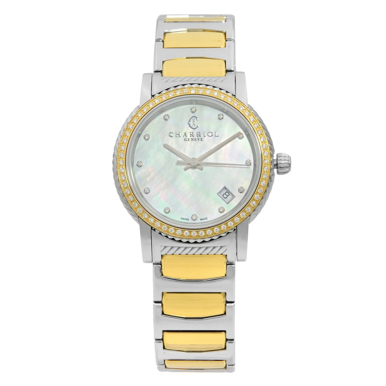 Charriol Parisii 0.40cttw Diamond Steel MOP Dial Ladies  display picture 2