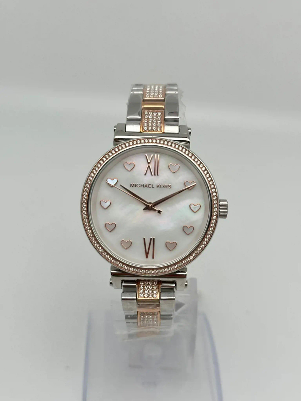 Michael Kors Sofie 36mm Two Tone Steel White MOP Dial Quartz