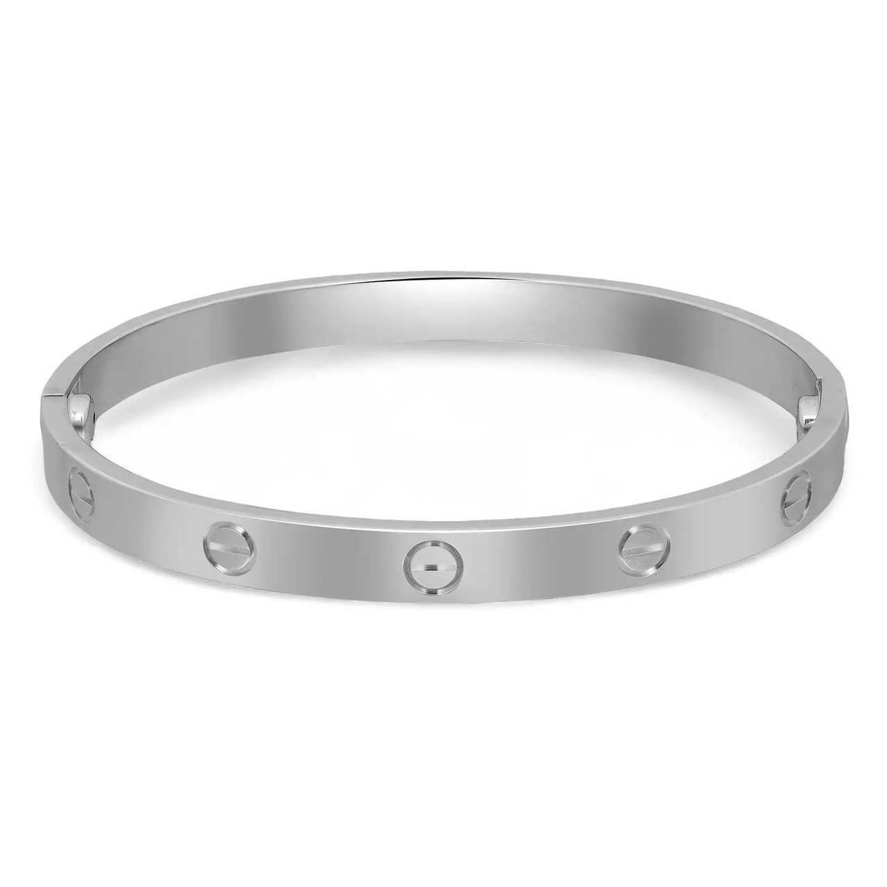 Cartier Love Bracelet Classic Model 18K White Gold Size 18