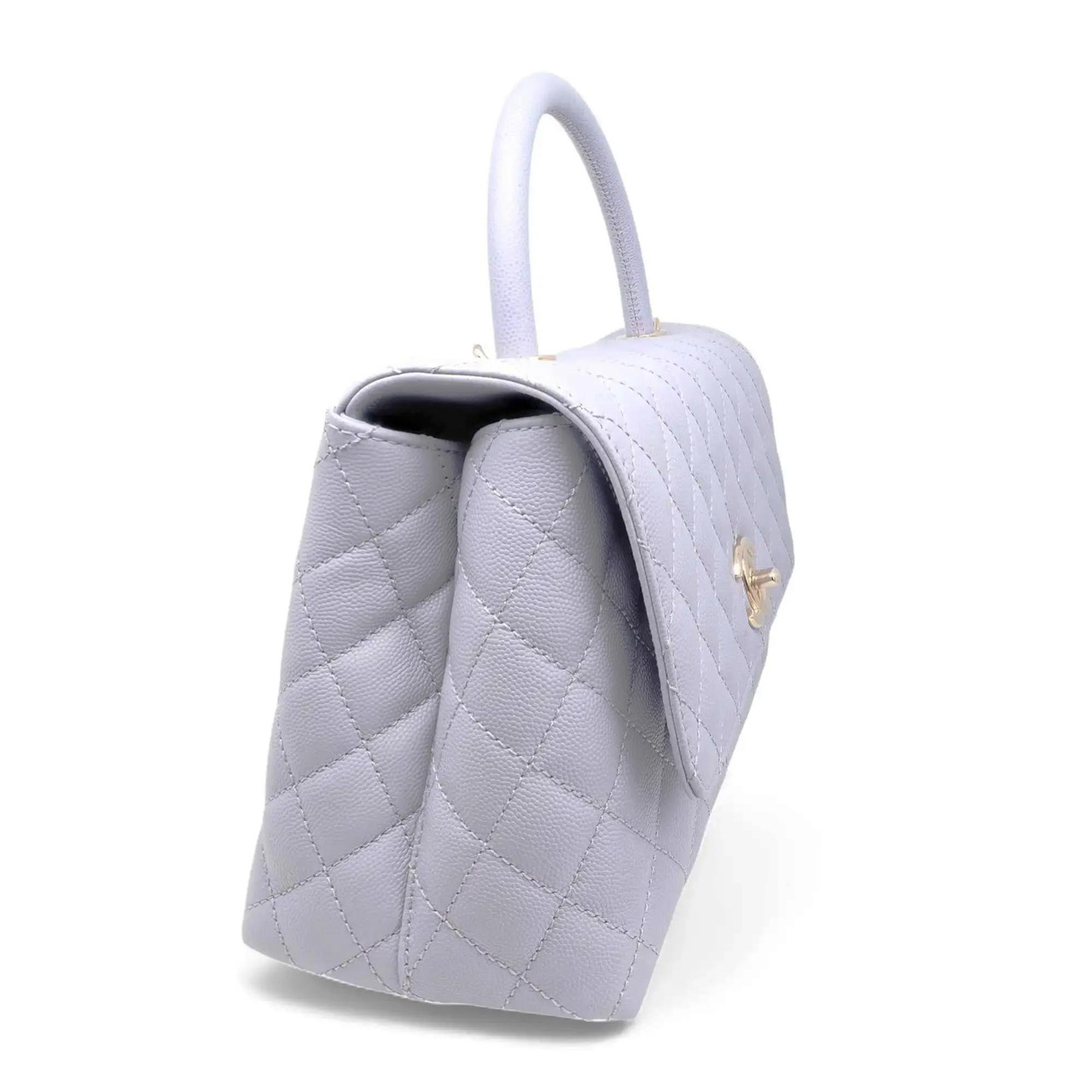 Chanel 31 Rue Cambon Medium Coco Handle Flap Light Purple Caviar