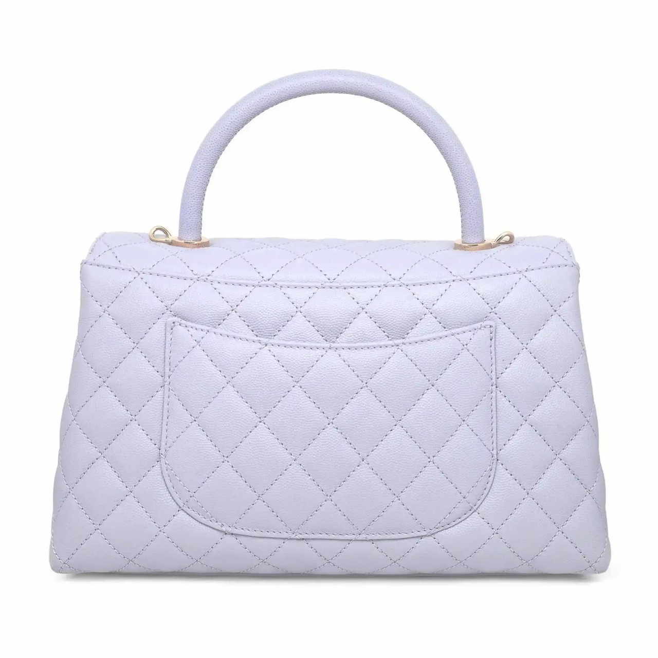 Chanel 31 Rue Cambon Medium Coco Handle Flap Light Purple Caviar