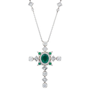 1st image of Rachel Koen 032214 Necklace with Diamonds & Gemstones, Unworn condition