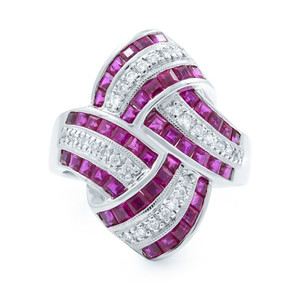 1st image of Rachel Koen 028003 Ring with Diamonds & Gemstones, Unworn condition