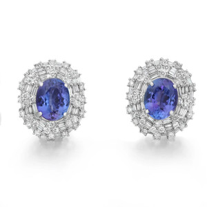 1st image of Rachel Koen 01762 Earring with Diamonds & Gemstones, PreOwned condition
