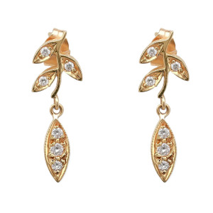 1st image of Rachel Koen 046590 Earring with Diamonds, PreOwned condition