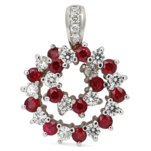 1st image of Rachel Koen 047011 Necklace with Diamonds & Gemstones, PreOwned condition