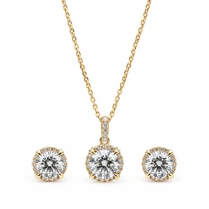 1st image of Rachel Koen 047763 Jewelry Set with Diamonds, New condition