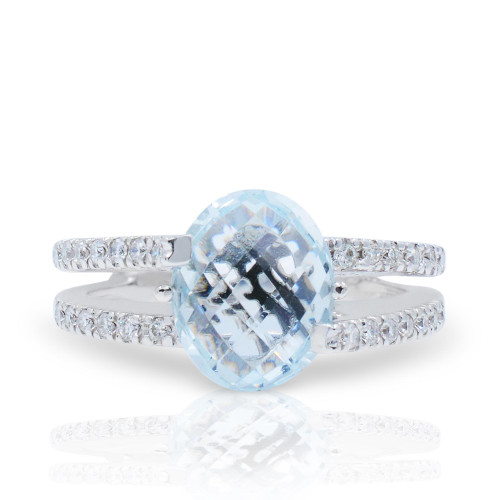1st image of Rachel Koen 019178 Ring with Diamonds & Gemstones