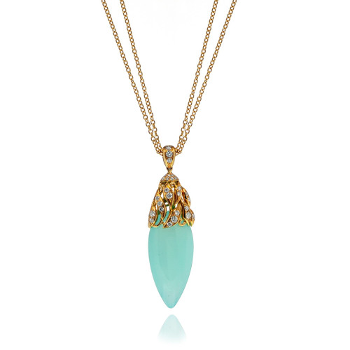 1st image of Luca Carati 048383 Necklace with Diamonds & Gemstones, New condition