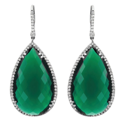 1st image of Rachel Koen 044328 Earring with Diamonds & Gemstones, PreOwned condition