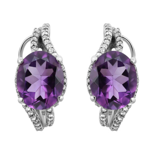 1st image of Rachel Koen 044335 Earring with Diamonds & Gemstones, PreOwned condition