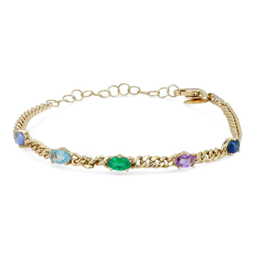 1st image of Meira T 046580 Bracelet with Gemstones, PreOwned condition