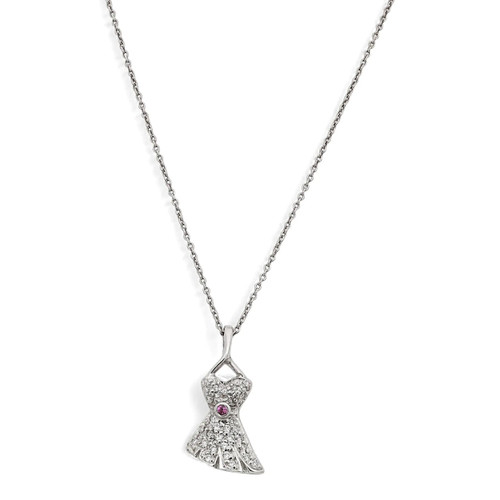 1st image of Rachel Koen 046585 Necklace with Diamonds & Gemstones, Unworn condition
