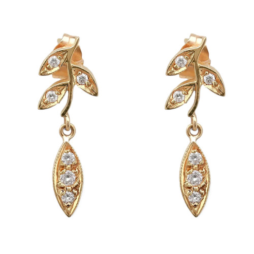 1st image of Rachel Koen 046590 Earring with Diamonds, PreOwned condition