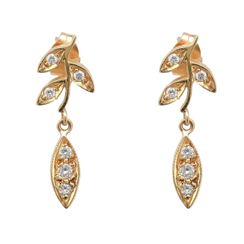 1st image of Rachel Koen 046590 Earring with Diamonds, PreOwned condition