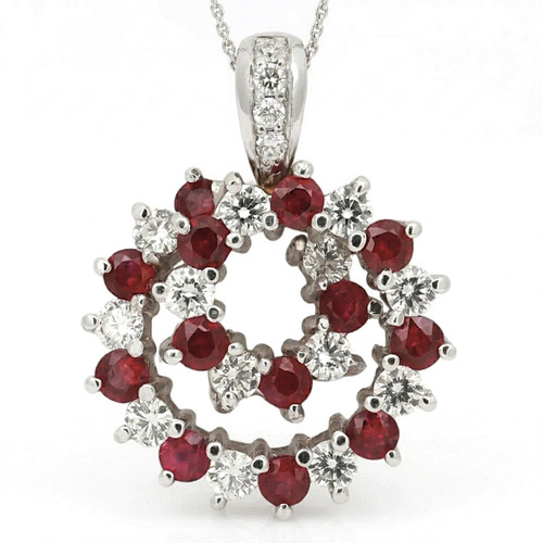1st image of Rachel Koen 047011 Necklace with Diamonds & Gemstones, PreOwned condition