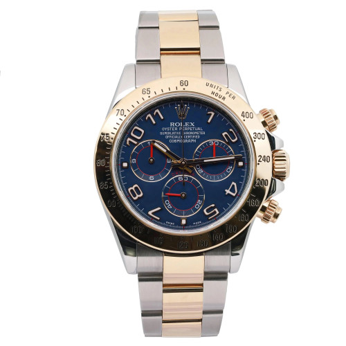 Front Full View Of Rolex 116523 Stainless Steel Watch Pre Owned Condition Good
