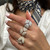 Model Wearing Ring