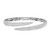 An image of a Rachel Koen women's bracelet with diamonds, showcased on a neutral background. The bracelet is positioned horizontally across the center of the frame with a slight angling to display both the top and undercarriage designs. The top view reveals an array of sparkling round cut diamonds encrusted on the surface, while the bottom view shows intricate metalwork in white gold. The bracelet is open at one end, suggesting a slip-on style, and is captured from a close, but not macro, distance allowing clear visibility of the diamonds and metal quality.