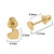 5th image of Rachel Koen 01530 Earring without stones, Unworn condition