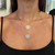 7th image of Rachel Koen 04043 Necklace with Diamonds & Gemstones