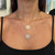 7th image of Rachel Koen 04040 Necklace with Diamonds & Gemstones