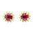 6th image of Rachel Koen 013369 Jewelry Set with Diamonds & Gemstones