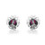 Back image of earrings with pushback closure post