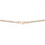 Back view of the link chain showing the lobster lock closure in yellow gold