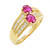 2nd image of Rachel Koen 031597 Ring with Diamonds & Gemstones